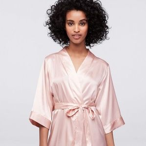 David's Bridal Pink Bridesmaid Robe
